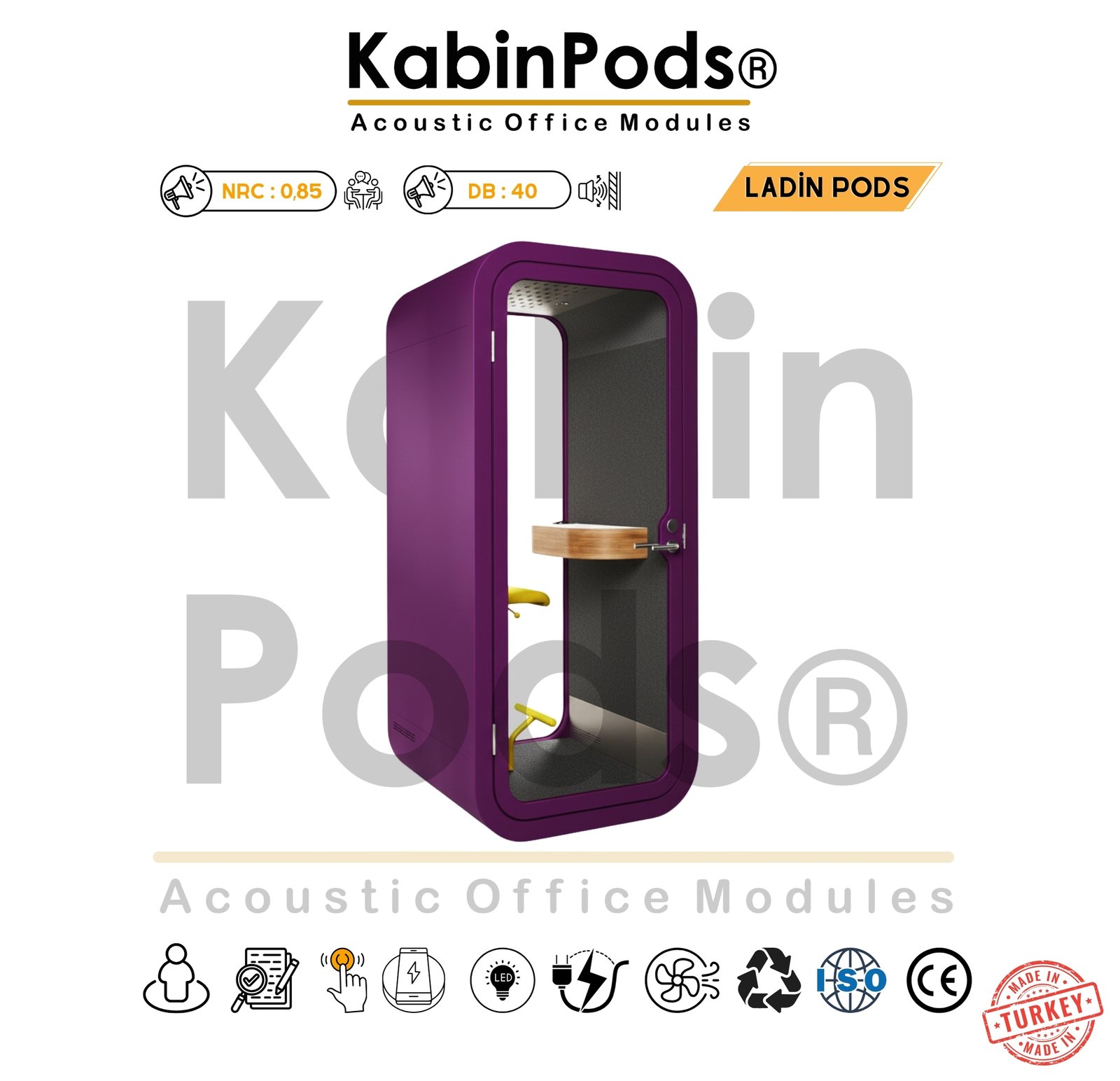 Akustik Telefon Kabini Detay - 9. Görsel - Ses Yalıtım Teknolojisi